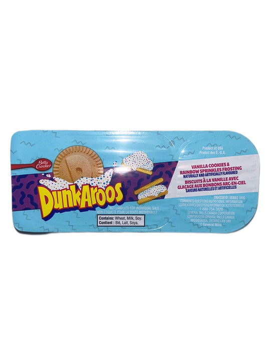 DunkAroos Vanilla Cookies & Rainbow Sprinkles Frosting - Extreme Snacks