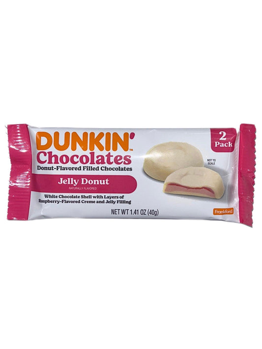 Dunkin' Chocolates Donut Flavored Jelly Donuts 2 Pack - Extreme Snacks