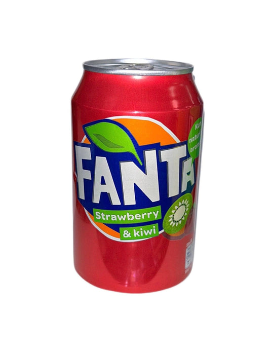 Fanta Strawberry & Kiwi Can 330ML - European Edition - Extreme Snacks