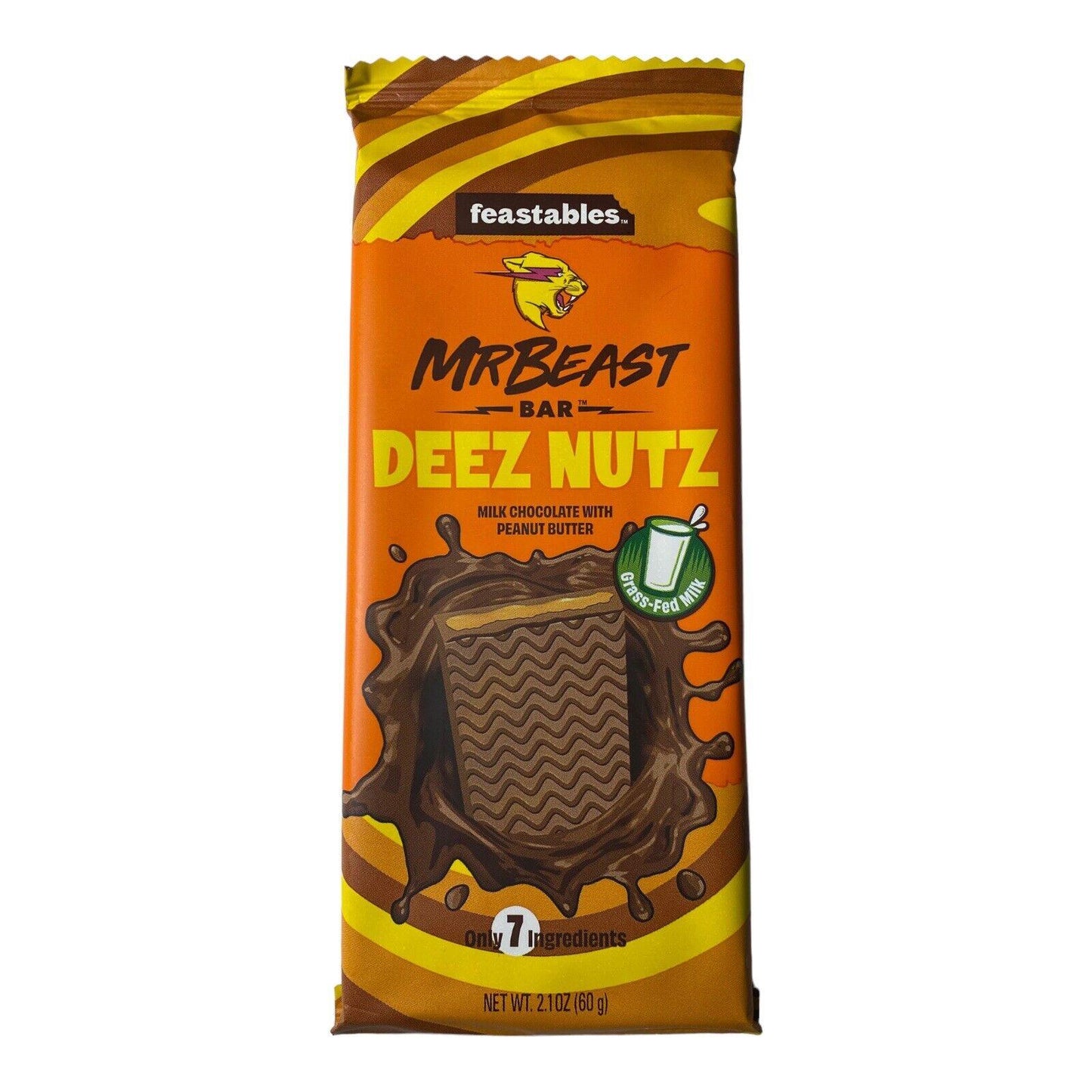 Feastables Mr. Beast Bar - Deez Nutz Peanut Butter - Extreme Snacks