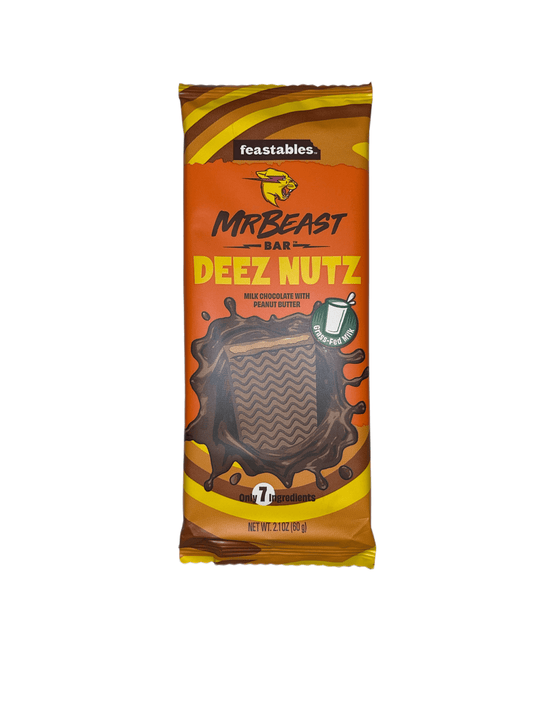 Feastables Mr. Beast Bar - Deez Nutz Peanut Butter - Extreme Snacks