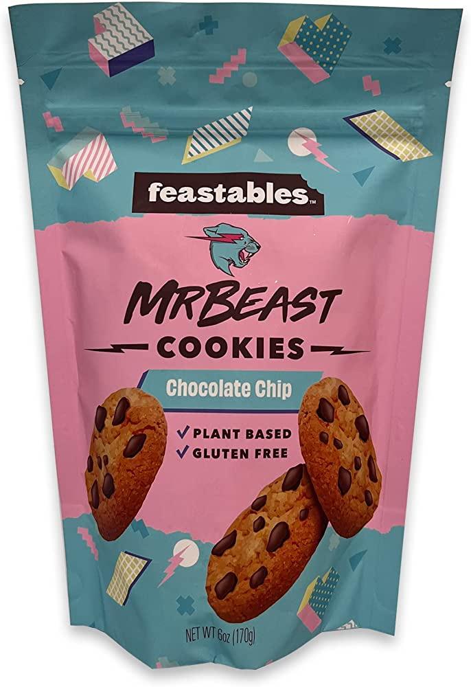 Feastables Mr. Beast Cookies - Chocolate Chip - Extreme Snacks