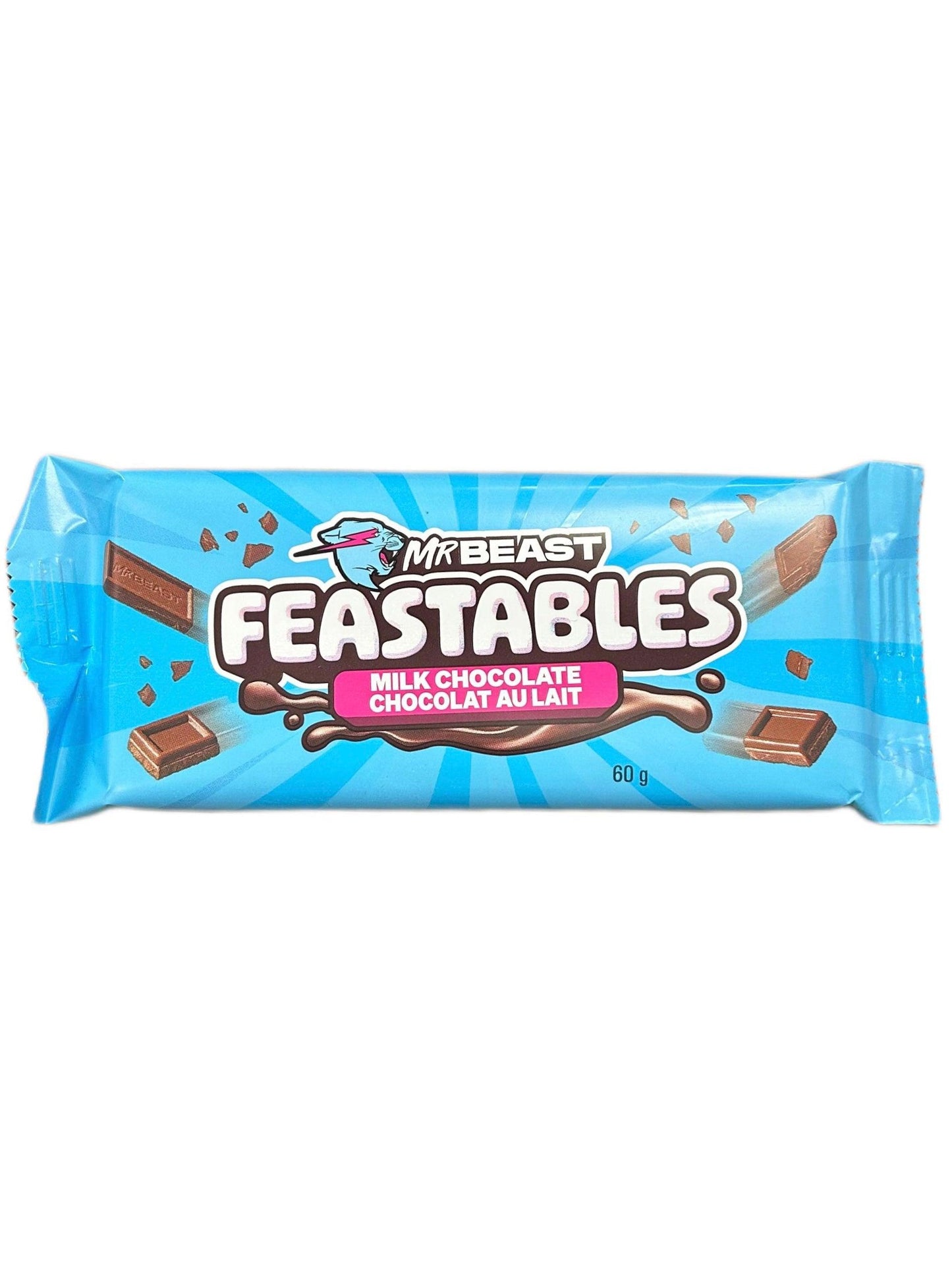 Feastables Mr.Beast Milk Chocolate 60G *NEW DESIGN* - Extreme Snacks