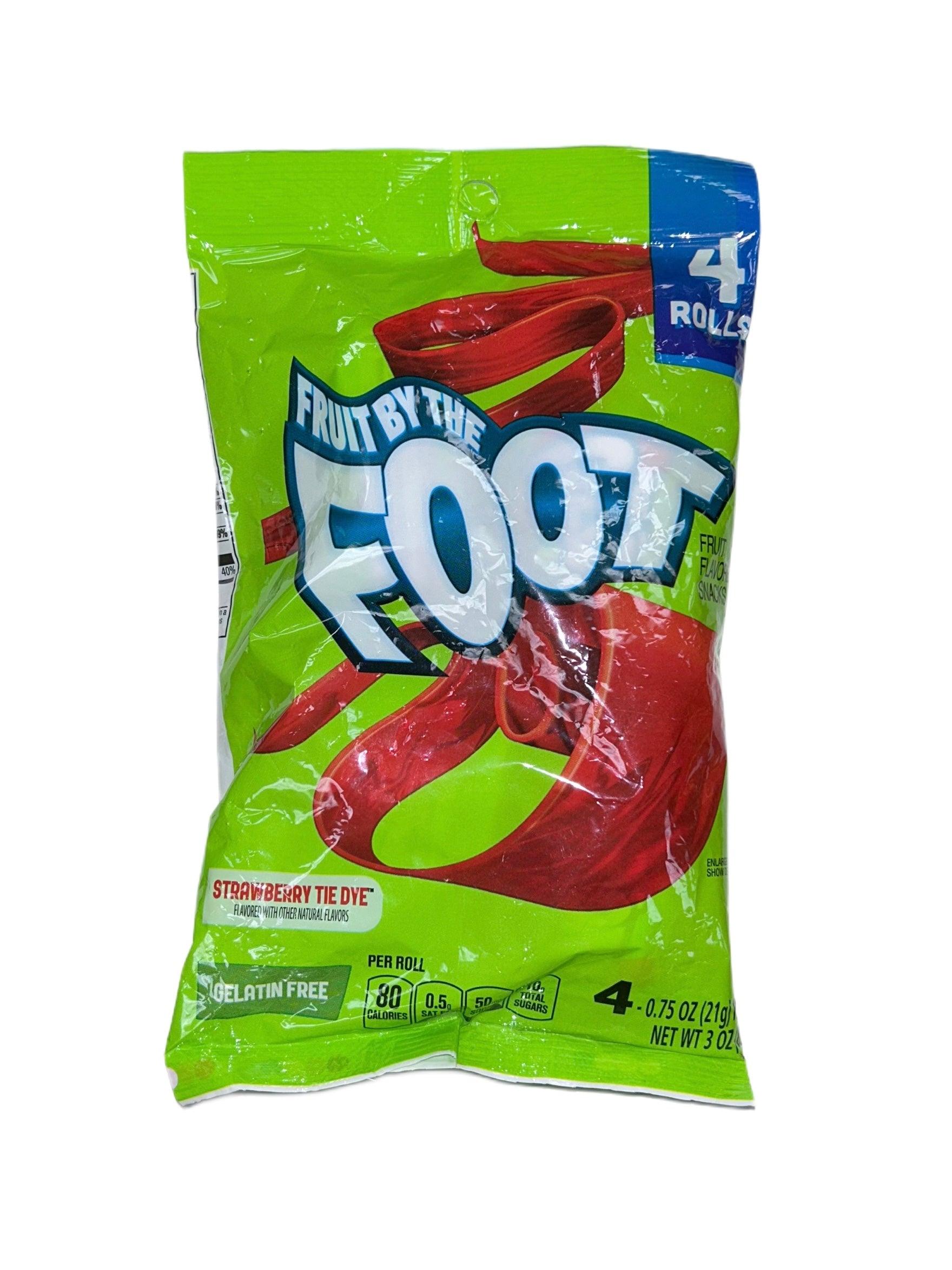 Fruit By the Foot Strawberry Tie Die Bag 85G - Extreme Snacks