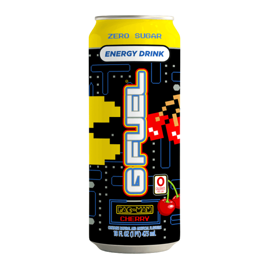 G Fuel Pac-Man Power Pellet Cherry Lollipop Energy Drink - Extreme Snacks