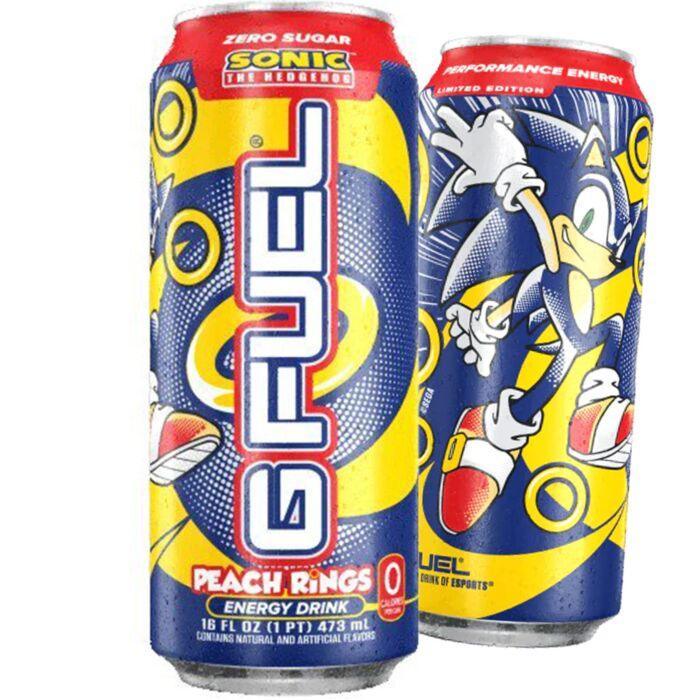 G Fuel Sonic Peach Rings Energy Drink - Extreme Snacks