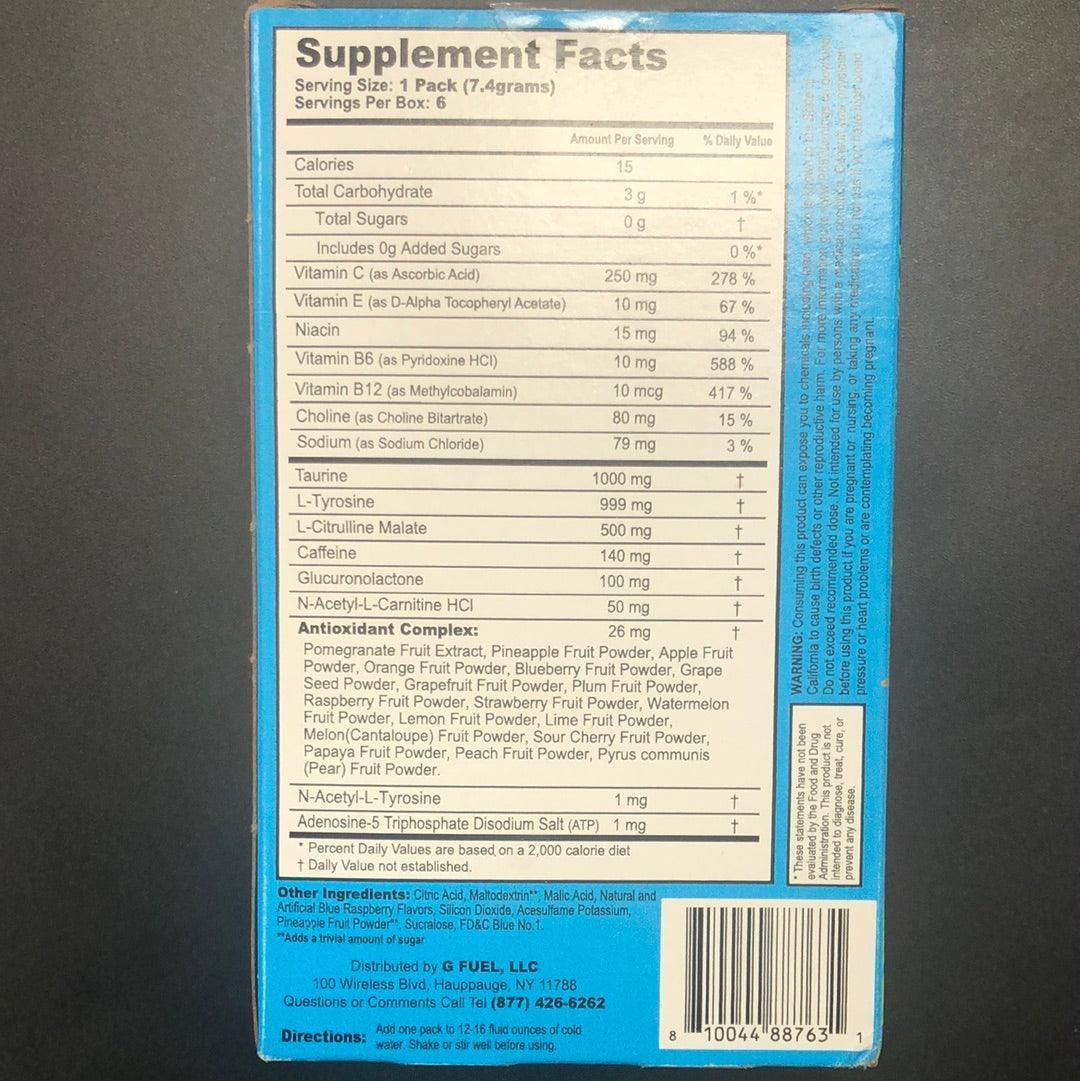 Chug Rug G Fuel Sour Chug Rug Drink Mix - 6 Packets