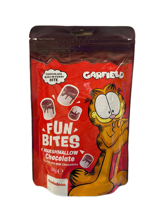 Garfield Fun Bites Marshmallow Chocolate 80G - Extreme Snacks