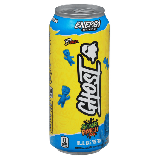 Ghost Sour Patch Kids Blue Raspberry Energy Drink - Extreme Snacks