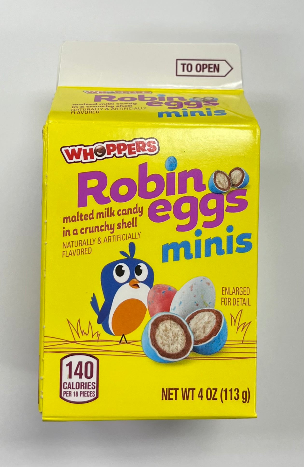 Hershey Whoppers Robin Mini Eggs Mini Carton Easter 3.75OZ - Extreme Snacks