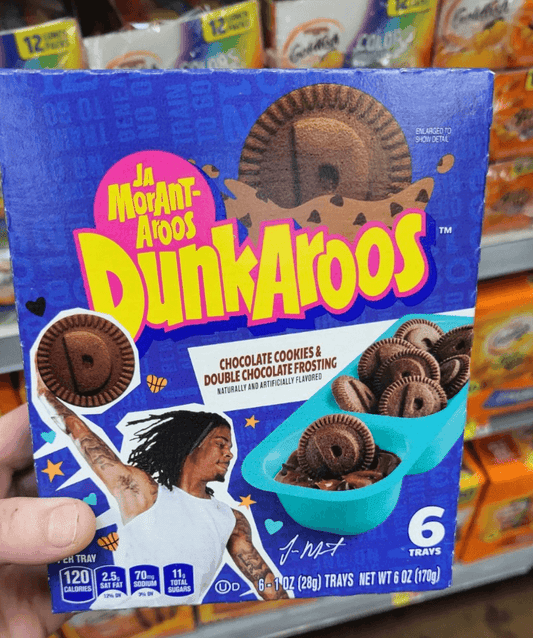 Ja Morant - DunkAroos Chocolate Cookies & Chocolate Double Frosting Box - Extreme Snacks