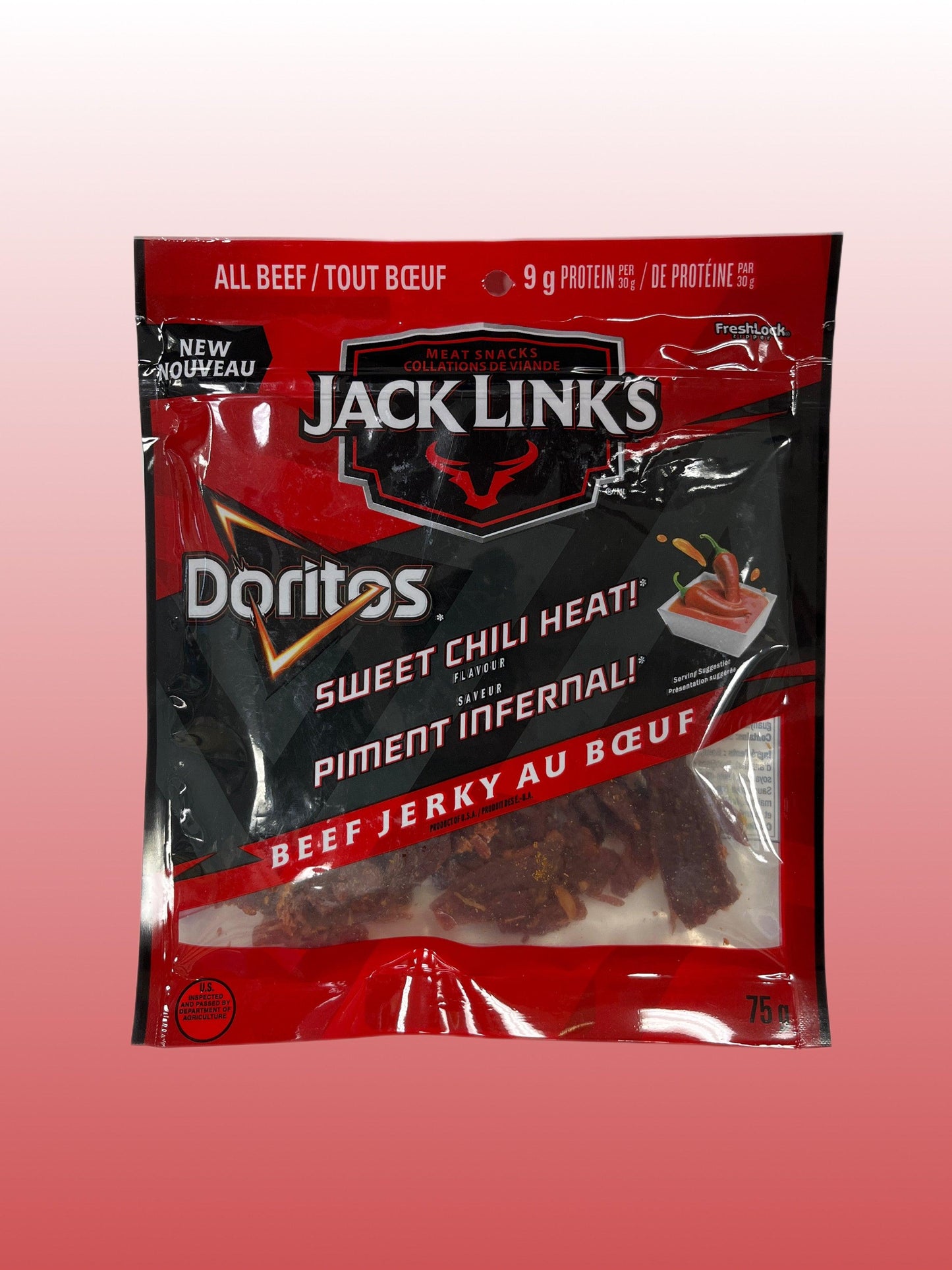 Jack Links All Beef Jerky Doritos Sweet Chili Heat 75G - Extreme Snacks