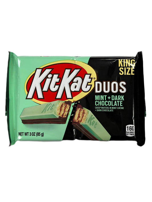Kit Kat Duos Mint Dark Chocolate King Size 85G - Extreme Snacks