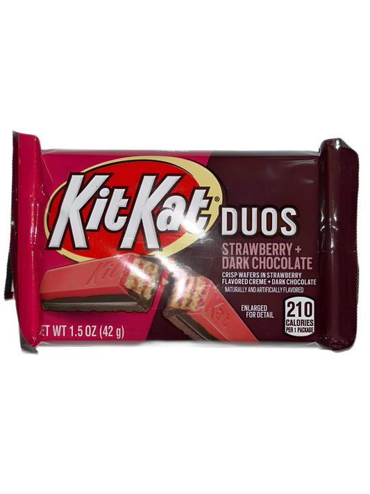 Kit Kat Duos Strawberry Dark Chocolate 42G - Extreme Snacks