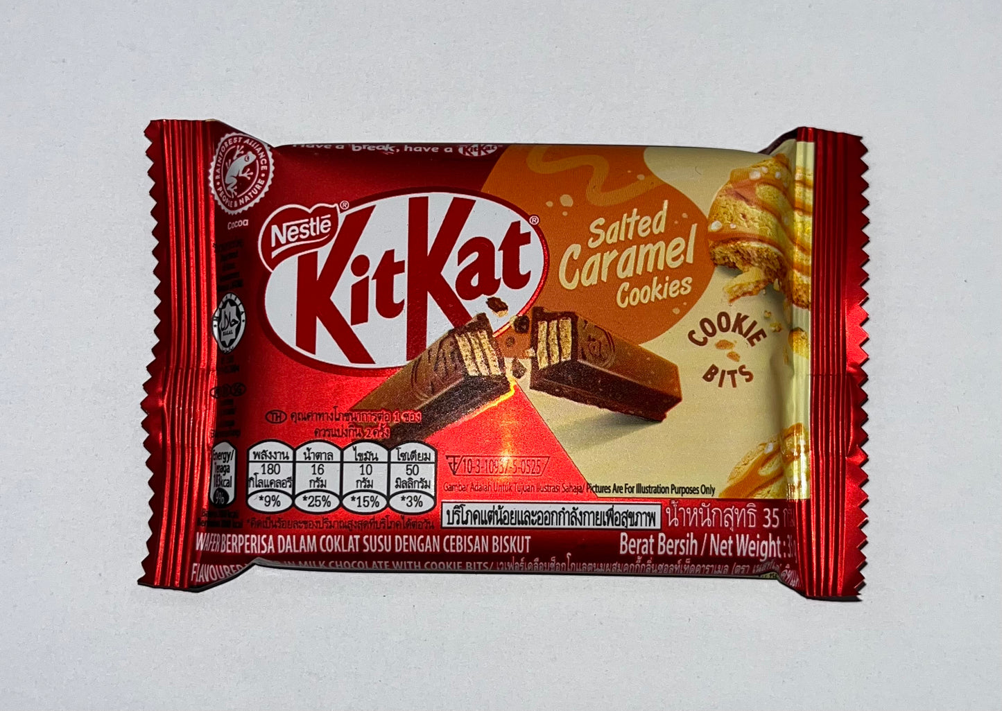 Kit Kat Salted Caramel Cookies Chocolate Bar 35G - Extreme Snacks