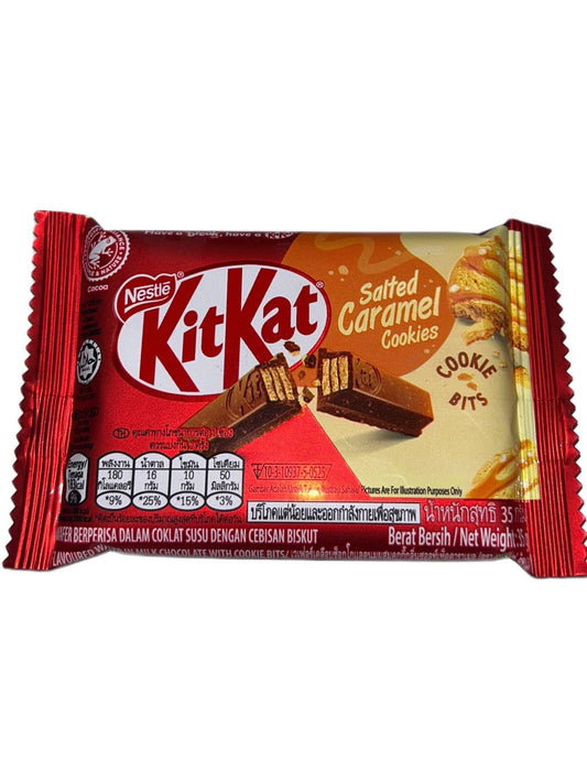 Kit Kat Salted Caramel Cookies Chocolate Bar 35G - Extreme Snacks