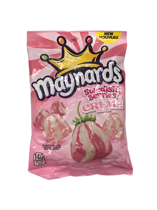 Maynards Swedish Berries Creme Bag 182G - Extreme Snacks