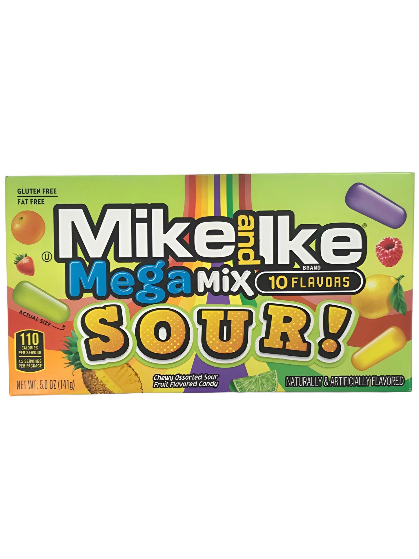 Mike and Ike Mega Mix Sour Theatre Box - Extreme Snacks