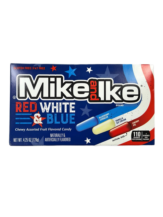 Mike & Ike Red White & Blue 120G - Extreme Snacks