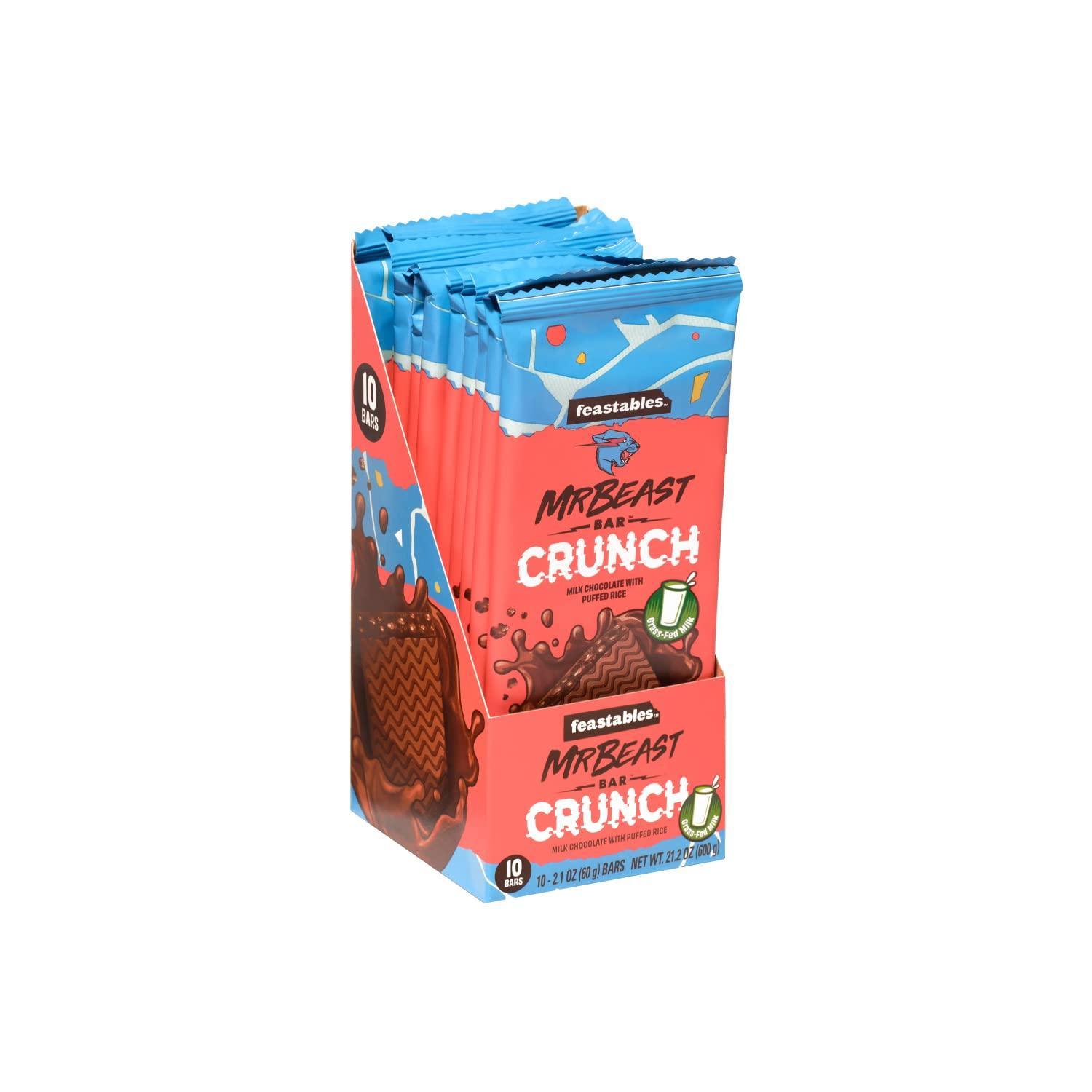 Mini Mr.Beast CRUNCH Milk Chocolate Bar - Extreme Snacks