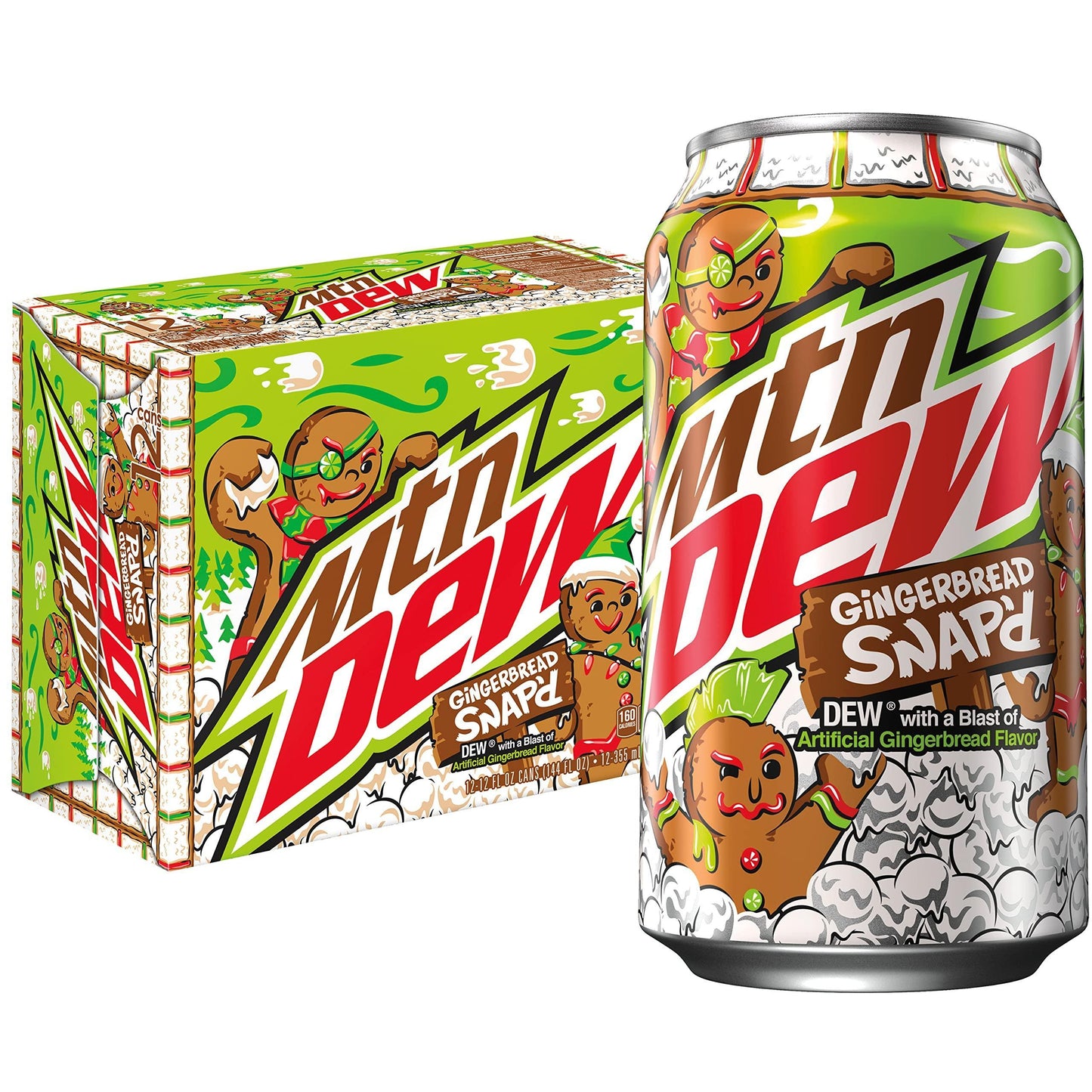 Mountain Dew Gingerbread Can - Extreme Snacks