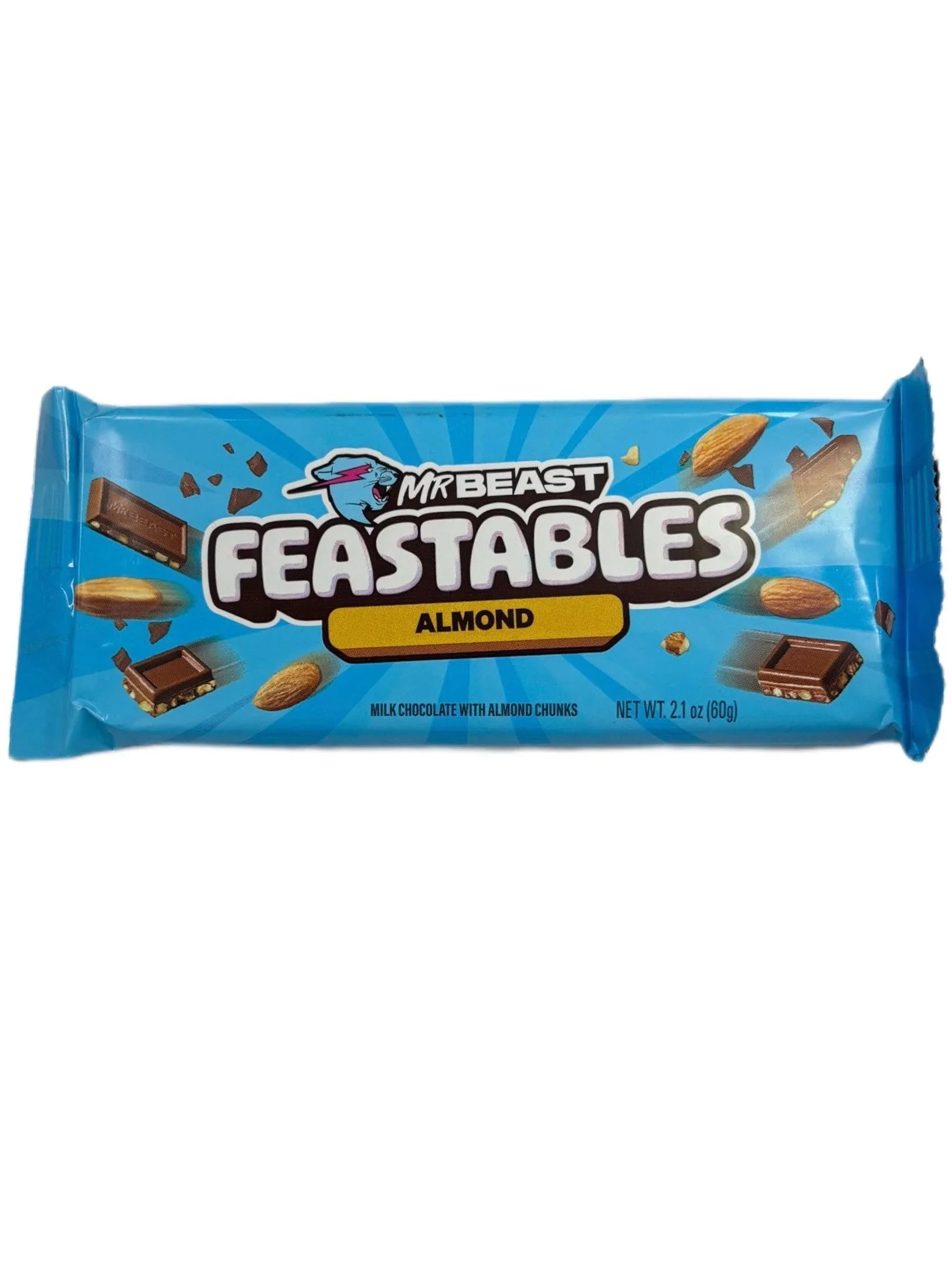 Mr. Beast Feastables Almond Chocolate Bar 60G 2024 Edition
