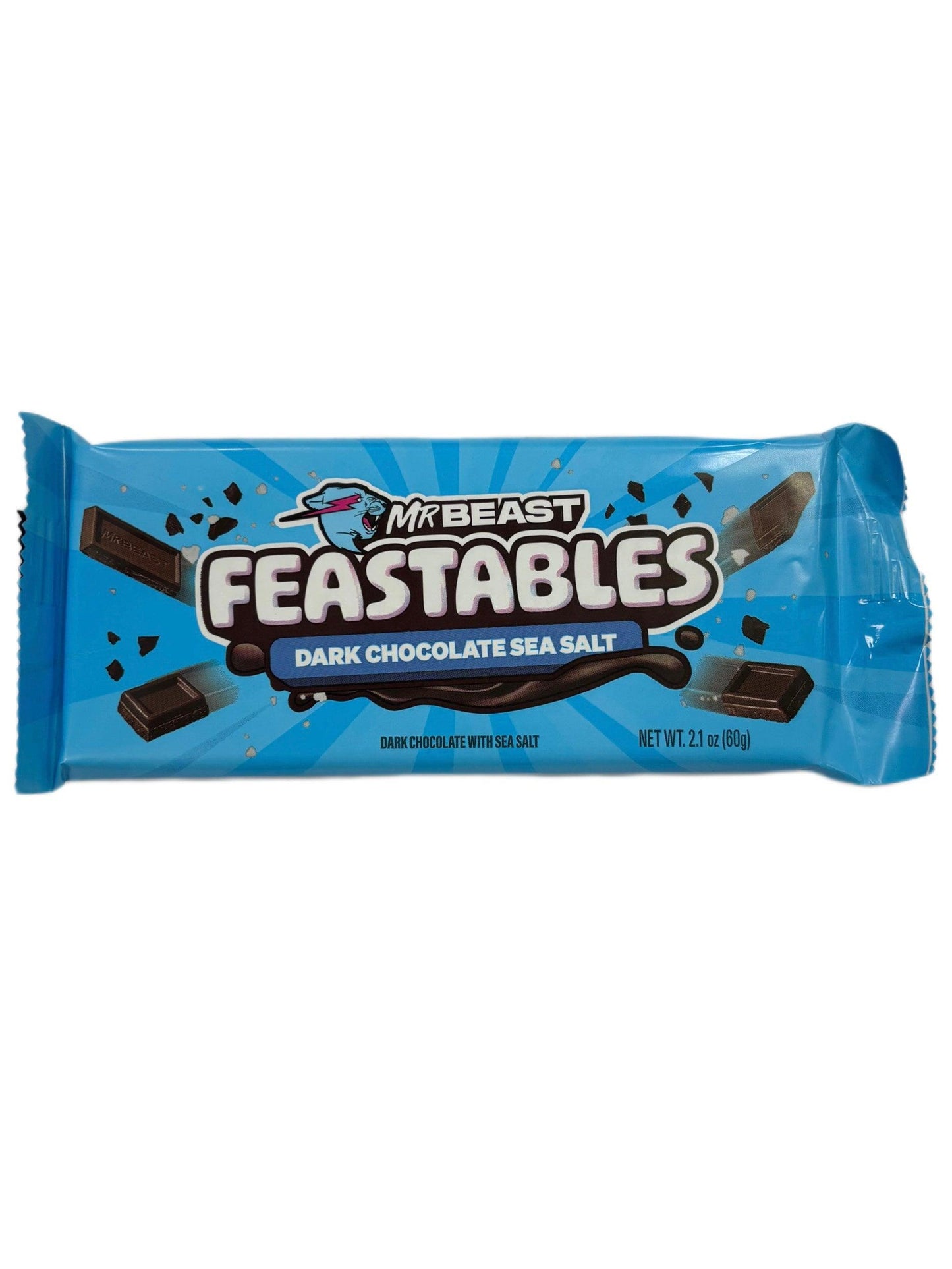 Mr. Beast Feastables Dark Chocolate Sea Salt 60G - Extreme Snacks