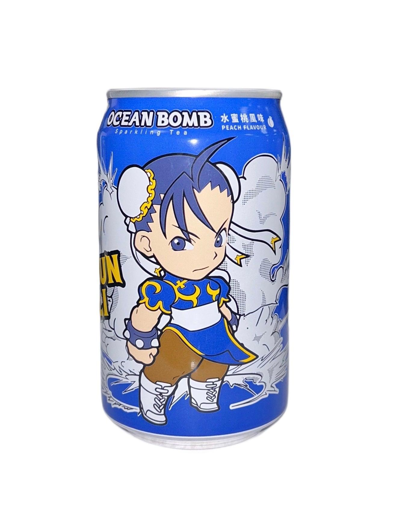 Ocean Bomb Street Fighter Chun Li - Sparkling Peach Tea - Extreme Snacks