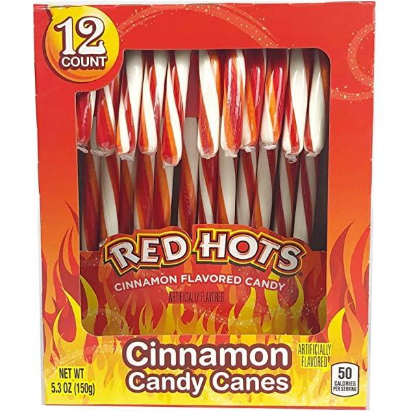 Original Red Hots Candy Canes - Extreme Snacks