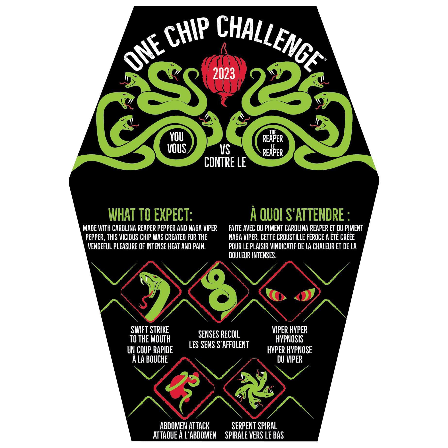 Paqui 2023 One Chip Challenge - California Reaper + Naga Viper Pepper