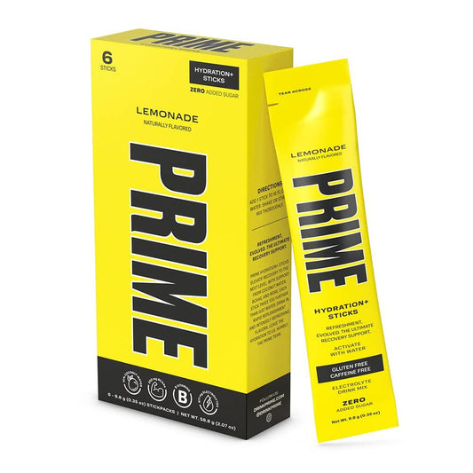 Prime Hydration Lemonade Sticks - 6 - Extreme Snacks