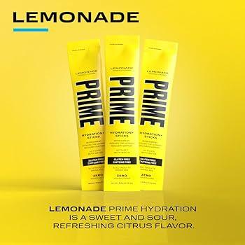 Prime Hydration Lemonade Sticks - 6 - Extreme Snacks
