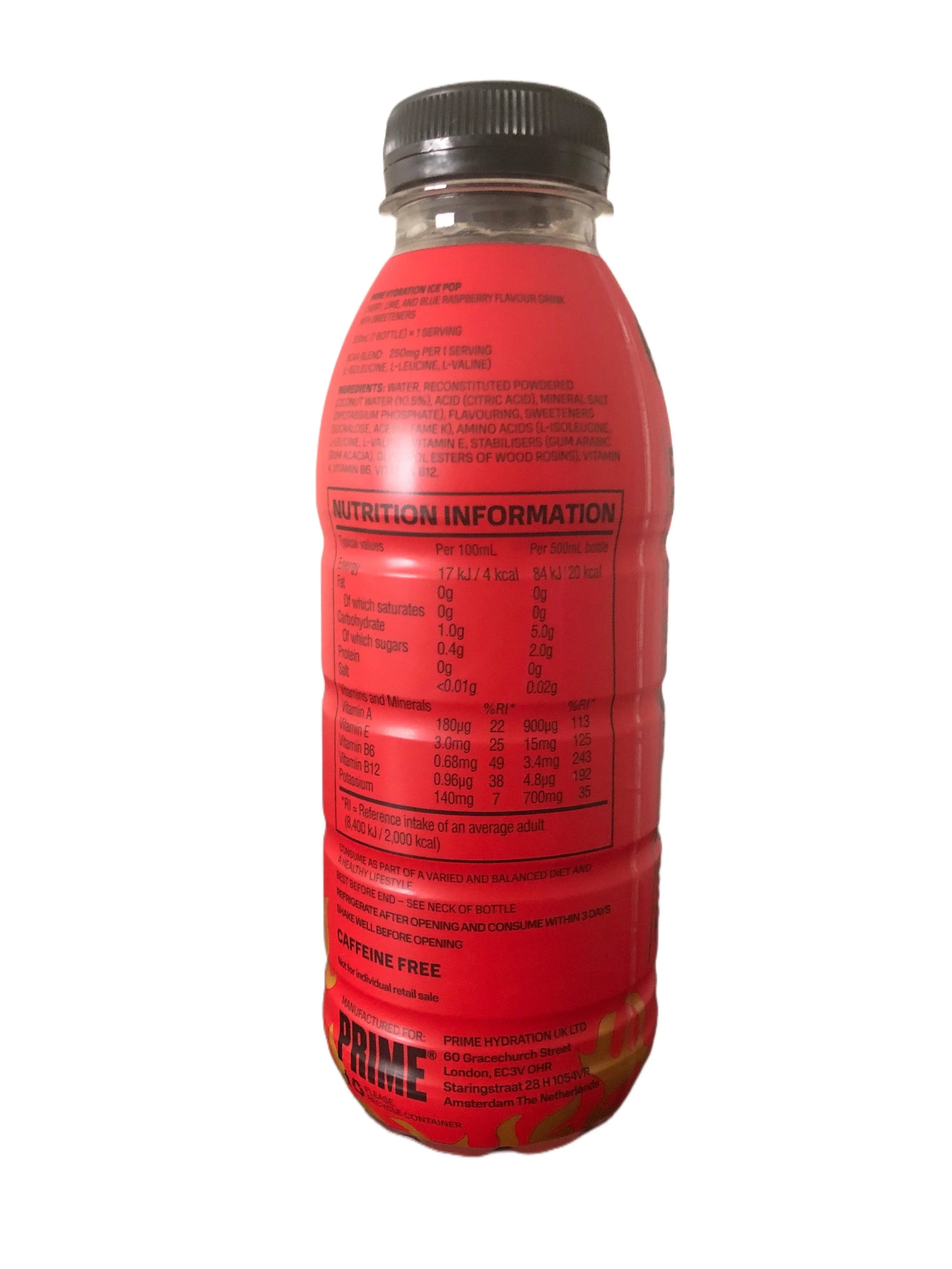Red Prime Boottle Prime Hydration Prime Card Red Bottle Misfits Collectable Edition