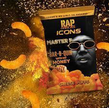 Rap Snacks BBQ- Master P Quin Honey Cheese Puffs - Extreme Snacks
