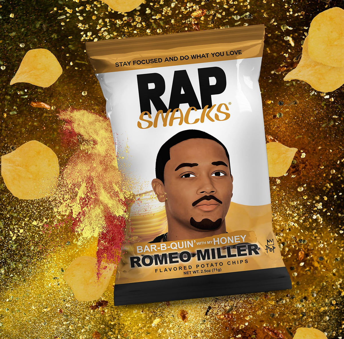 Snacks Packaging Rapper Rap Snacks BBQ-Romeo Miller Quin Honey