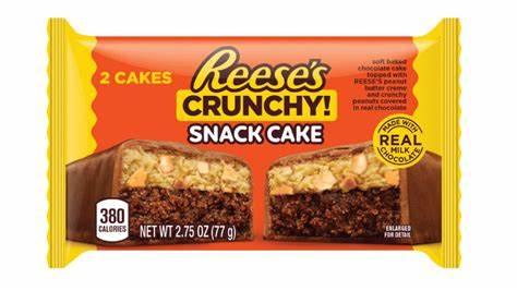 Reese's Crunchy Snack Cake - Extreme Snacks