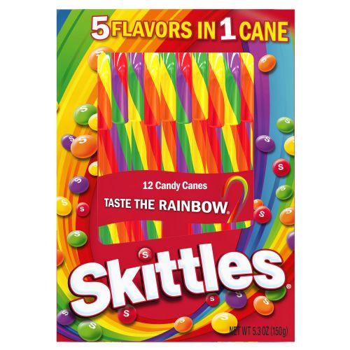 Skittles Christmas Candy Canes - 12 Count - Extreme Snacks