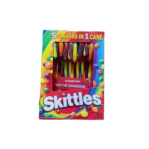 Skittles Christmas Candy Canes - 12 Count - Extreme Snacks