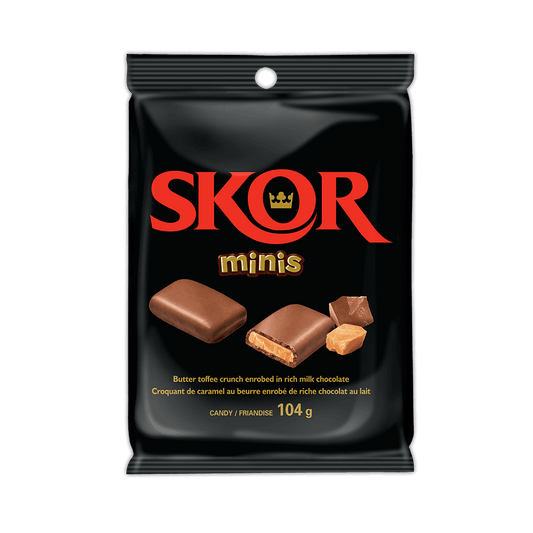 Skor Minis Chocolate Bag - 104G - Extreme Snacks