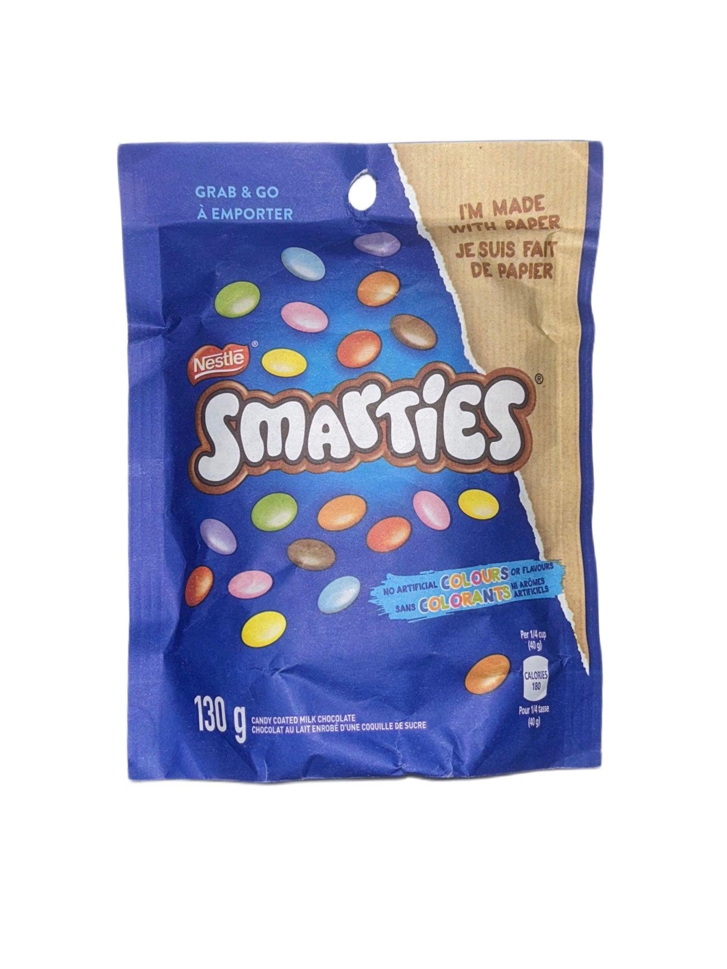 Smarties Chocolate Bag 130G - Extreme Snacks