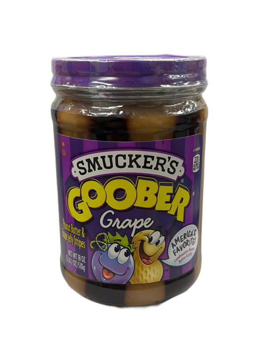 Smucker's Goober Grape Glass Jar 18OZ - Extreme Snacks