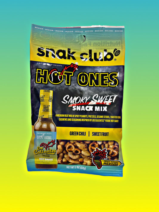 Snak Club Hot Ones Smoky Sweet Snack Mix 2OZ - Extreme Snacks