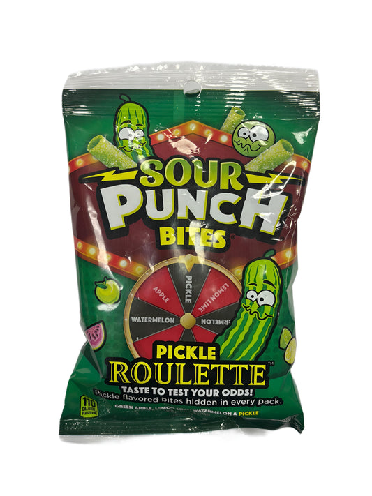 Sour Punch Bites Pickle Roulette Candy Bag 5OZ - Extreme Snacks