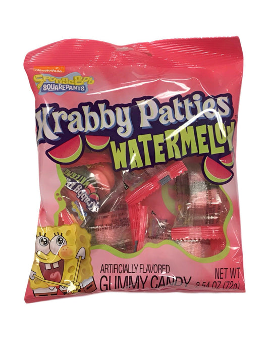 Spongebob Krabby Patties Watermelon Candy Bag - Extreme Snacks