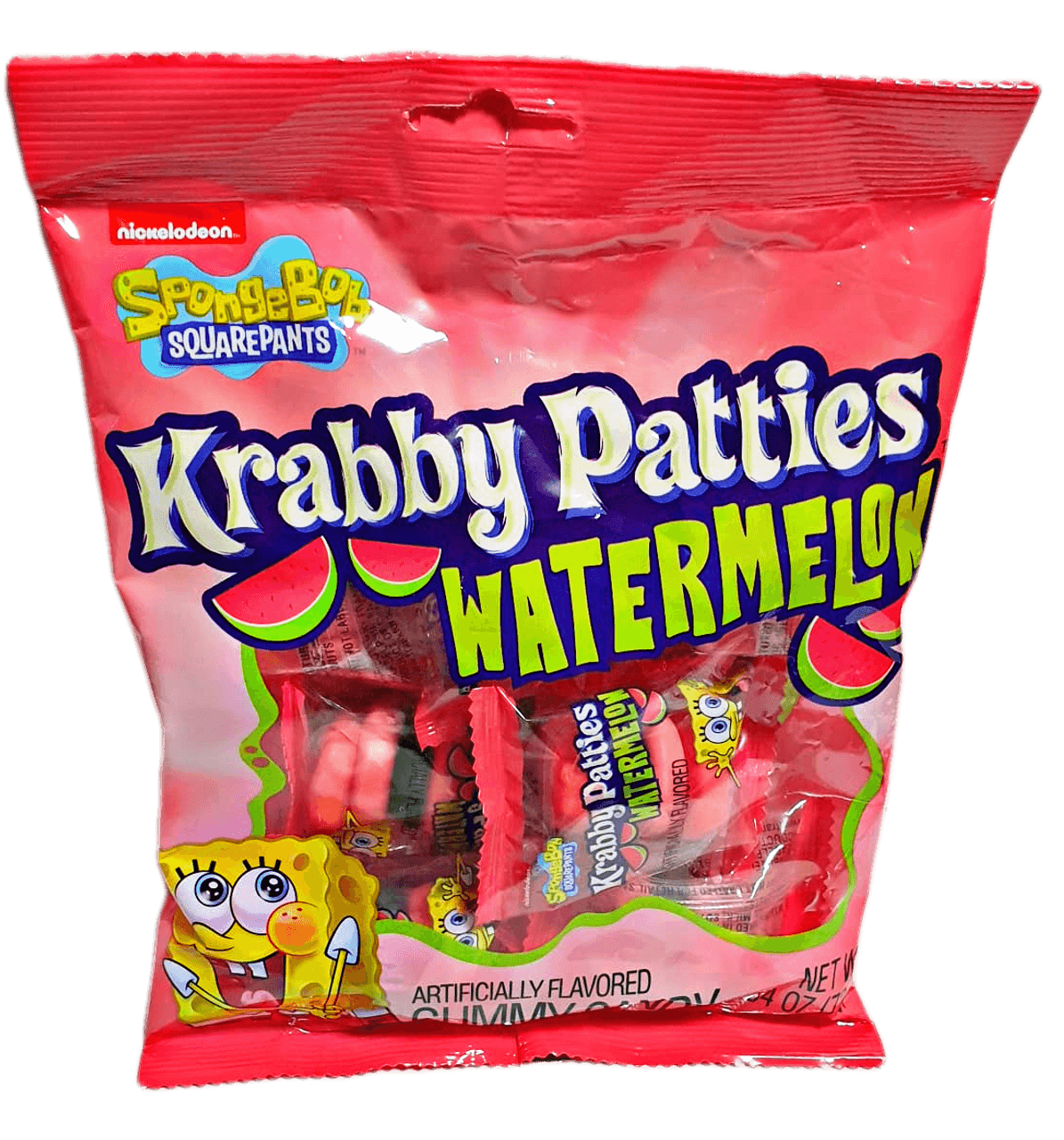 Spongebob Krabby Patties Watermelon Candy Bag - Extreme Snacks