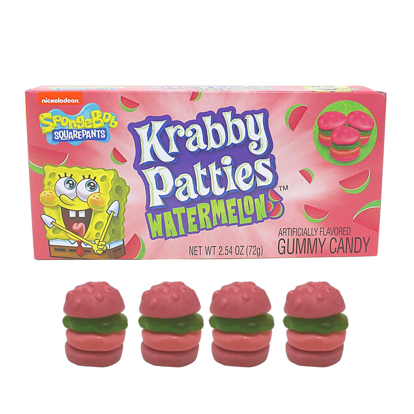 SpongeBob Krabby Patties Watermelon Gummy Candy Theatre Box - Extreme Snacks
