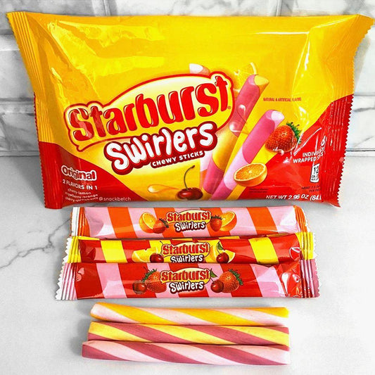 Starburst Swirlers Chewy Sticks - Extreme Snacks