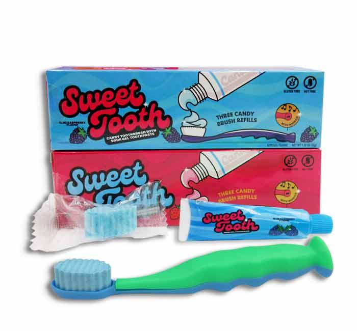 Sweet Tooth Candy Toothpaste With Sour Gel Toothpaste (32g) - Extreme Snacks
