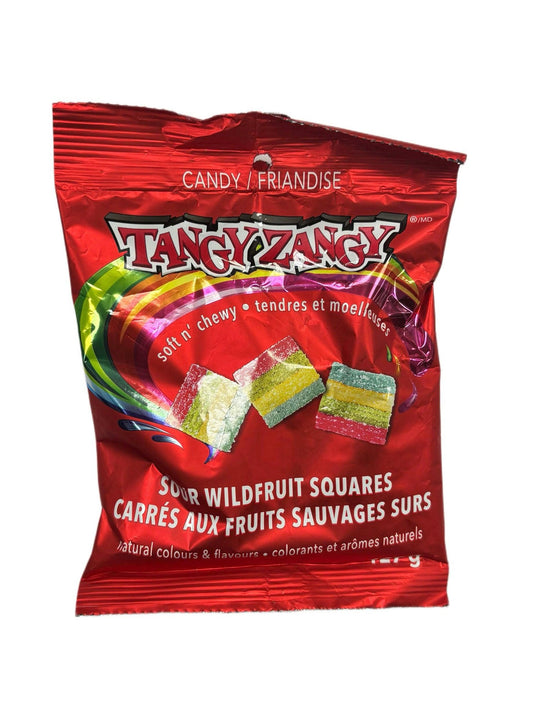 Tangy Zangy Sour Wildfruit Squares 127G - Extreme Snacks