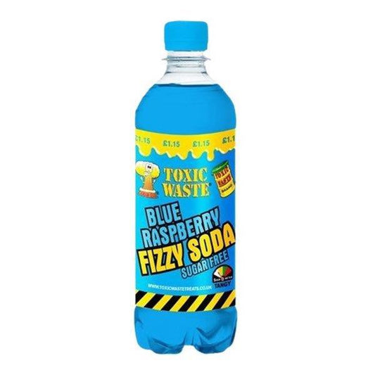 Toxic Waste Blue Raspberry Fizzy Soda Sugar Free - Extreme Snacks